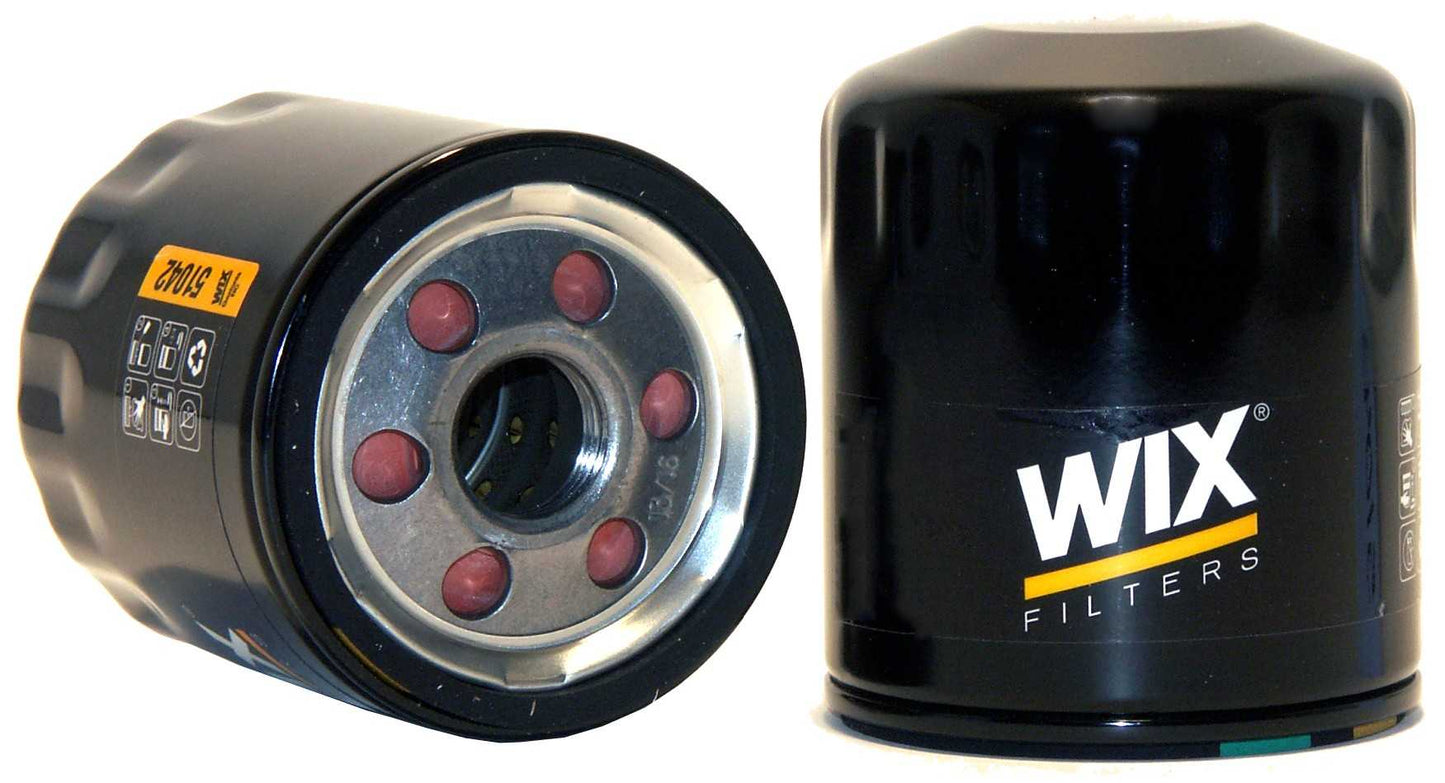 Front View of Engine Oil Filter WIX 51042