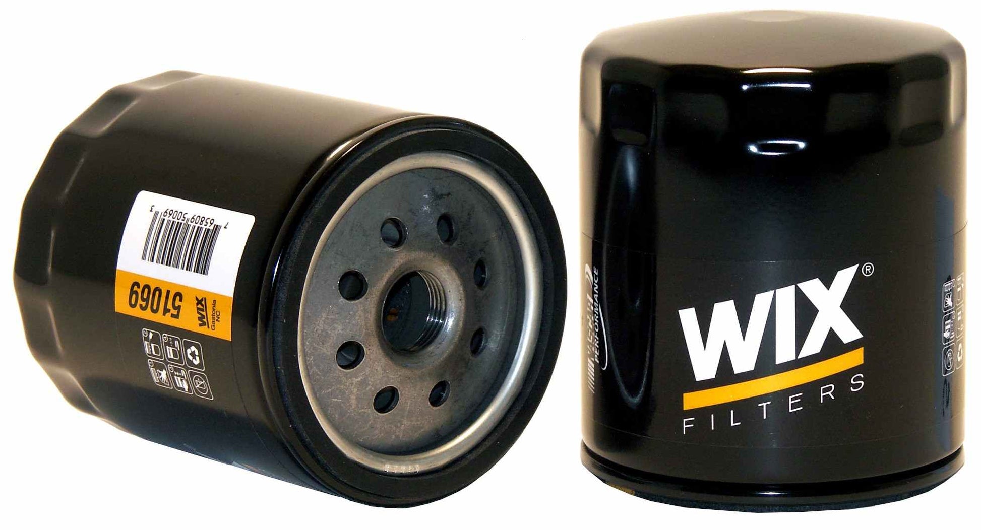 Front View of Engine Oil Filter WIX 51069