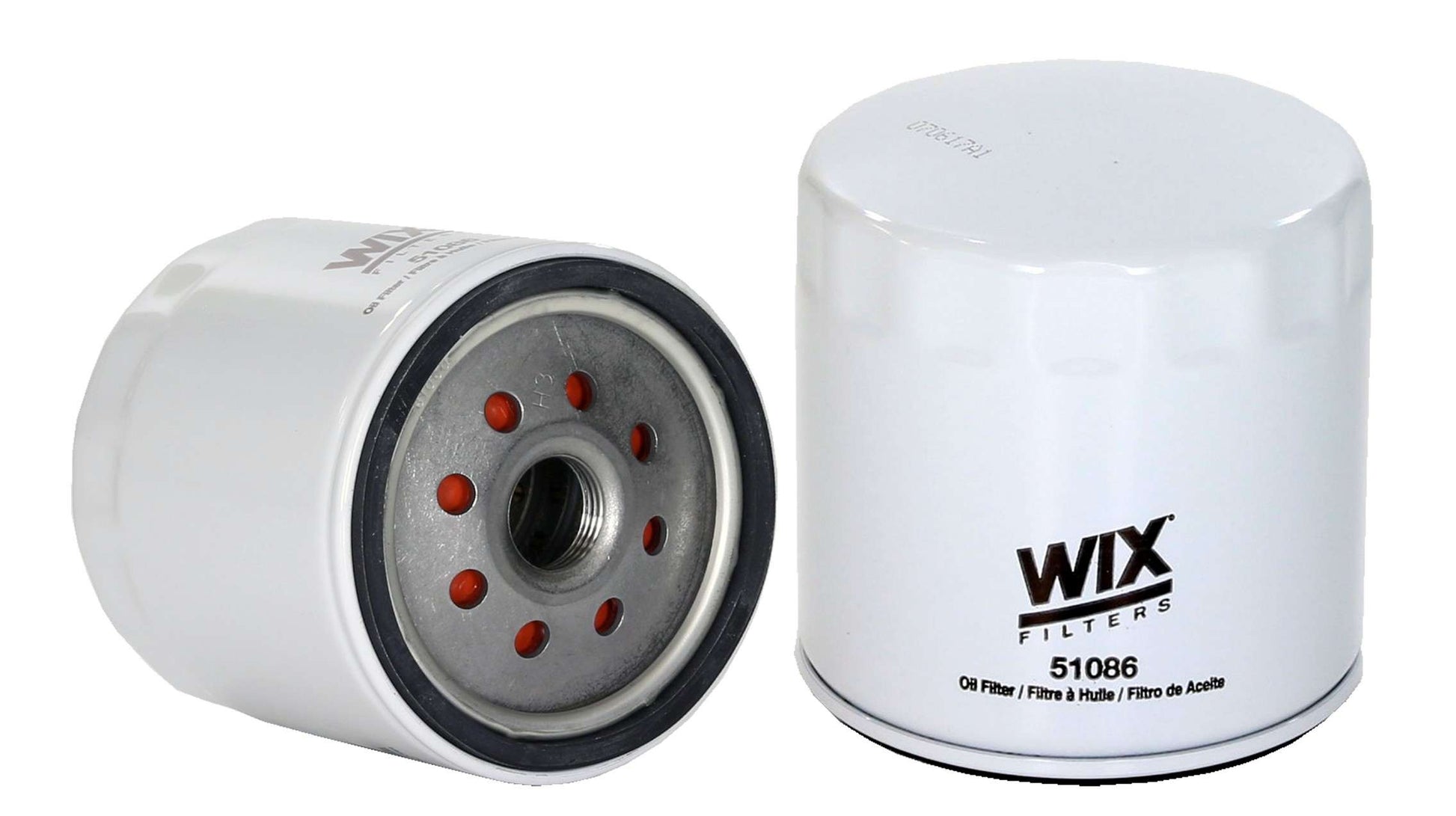 Front View of Engine Oil Filter WIX 51086