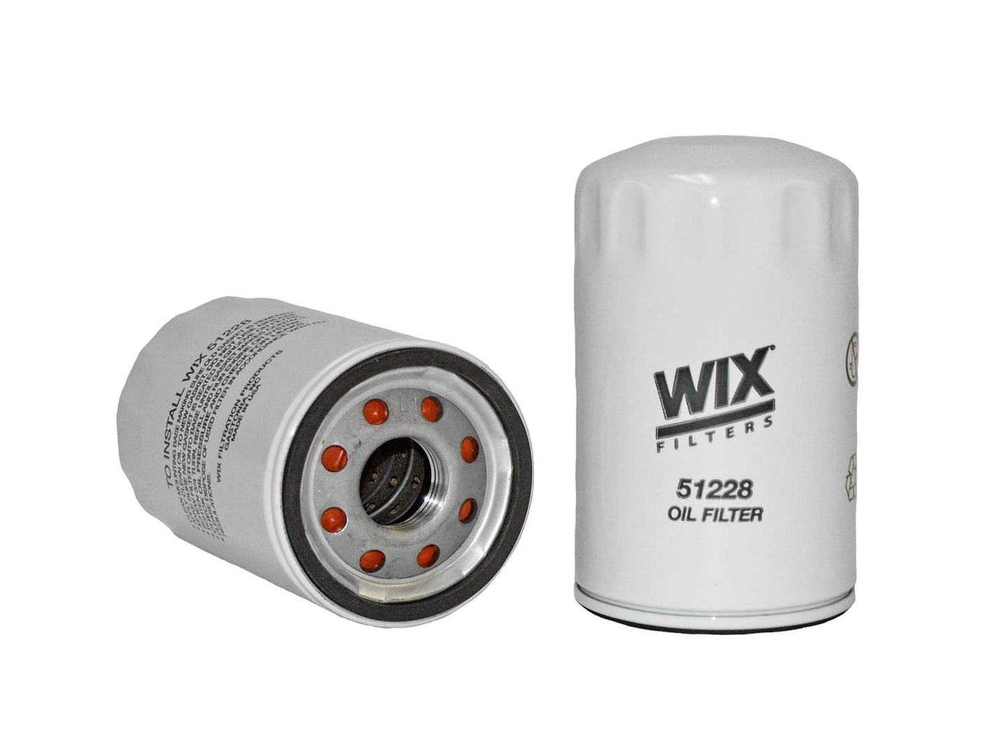 Front View of Engine Oil Filter WIX 51228