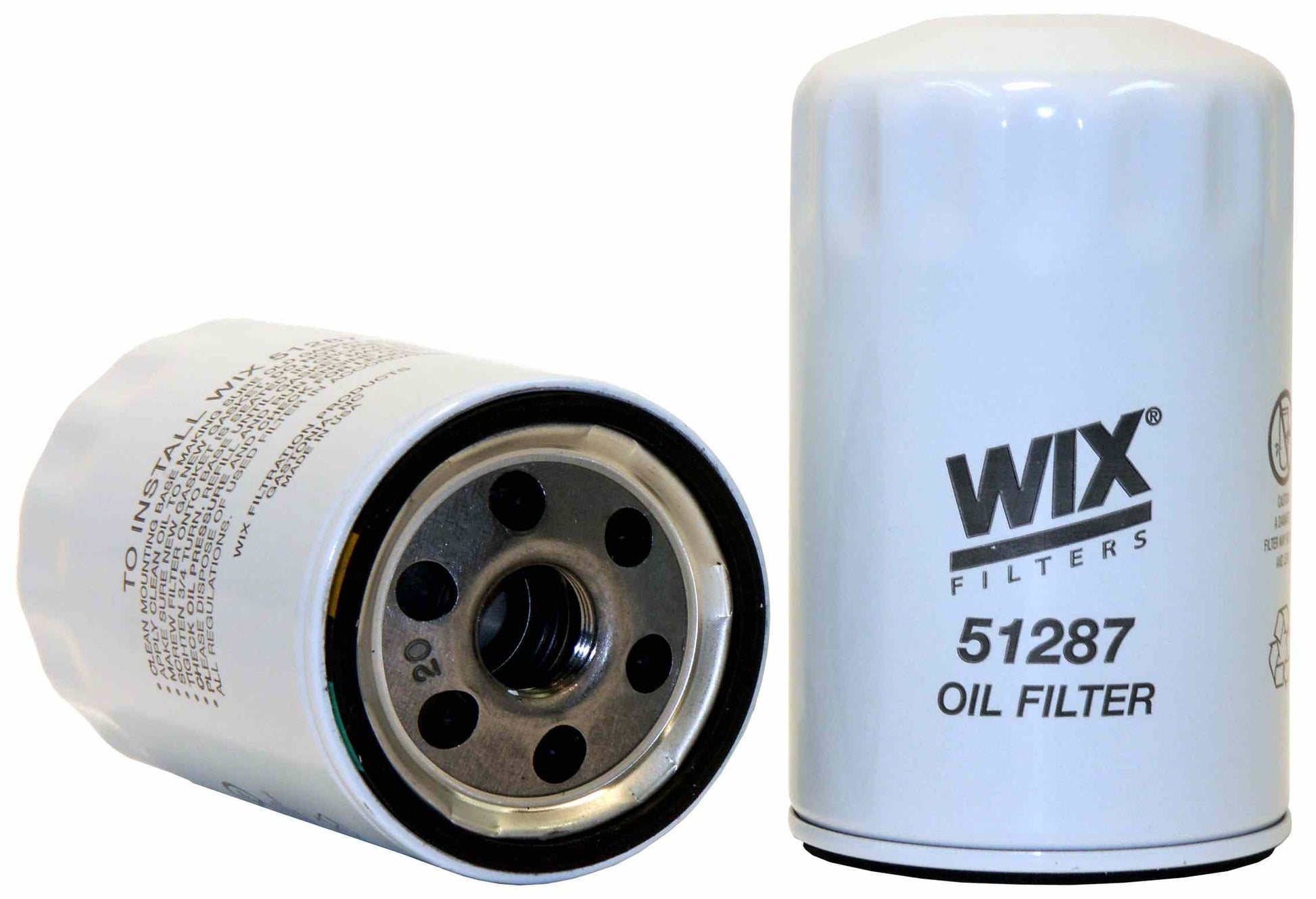 Front View of Engine Oil Filter WIX 51287