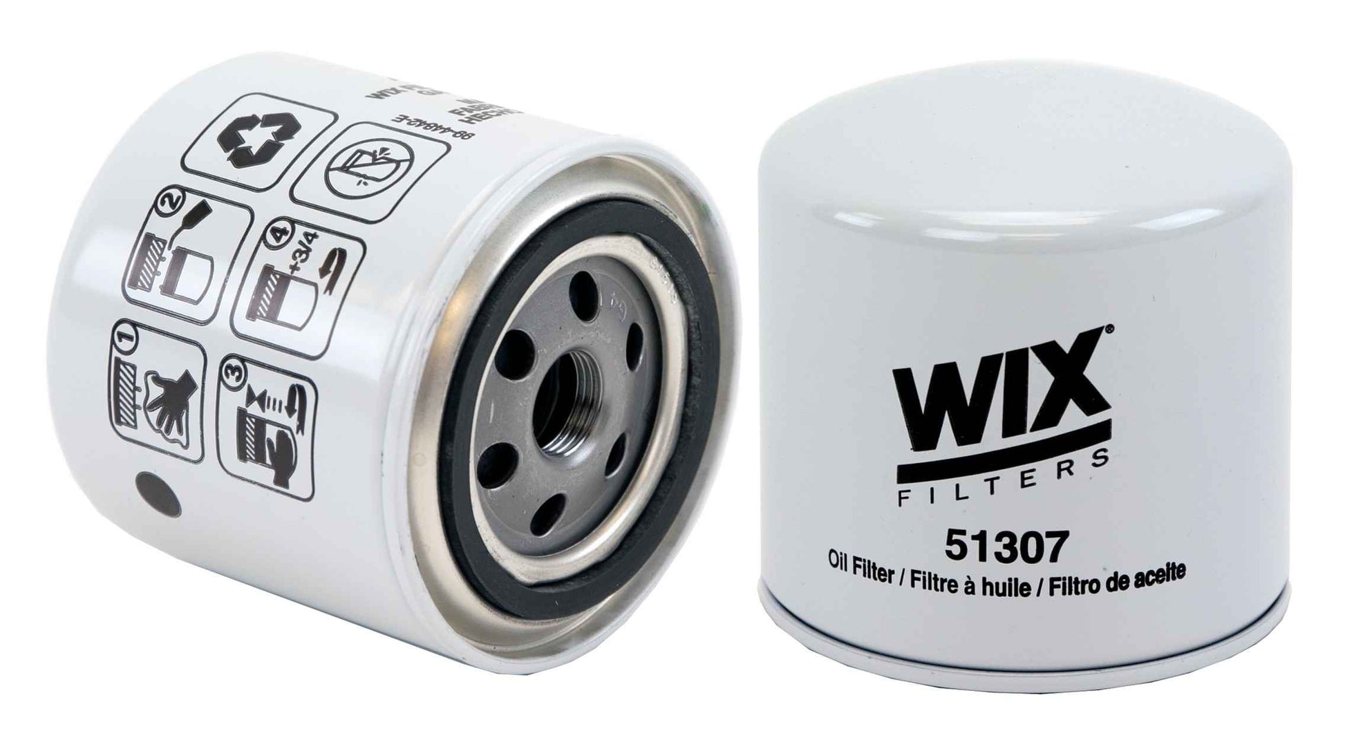 Front View of Engine Oil Filter WIX 51307