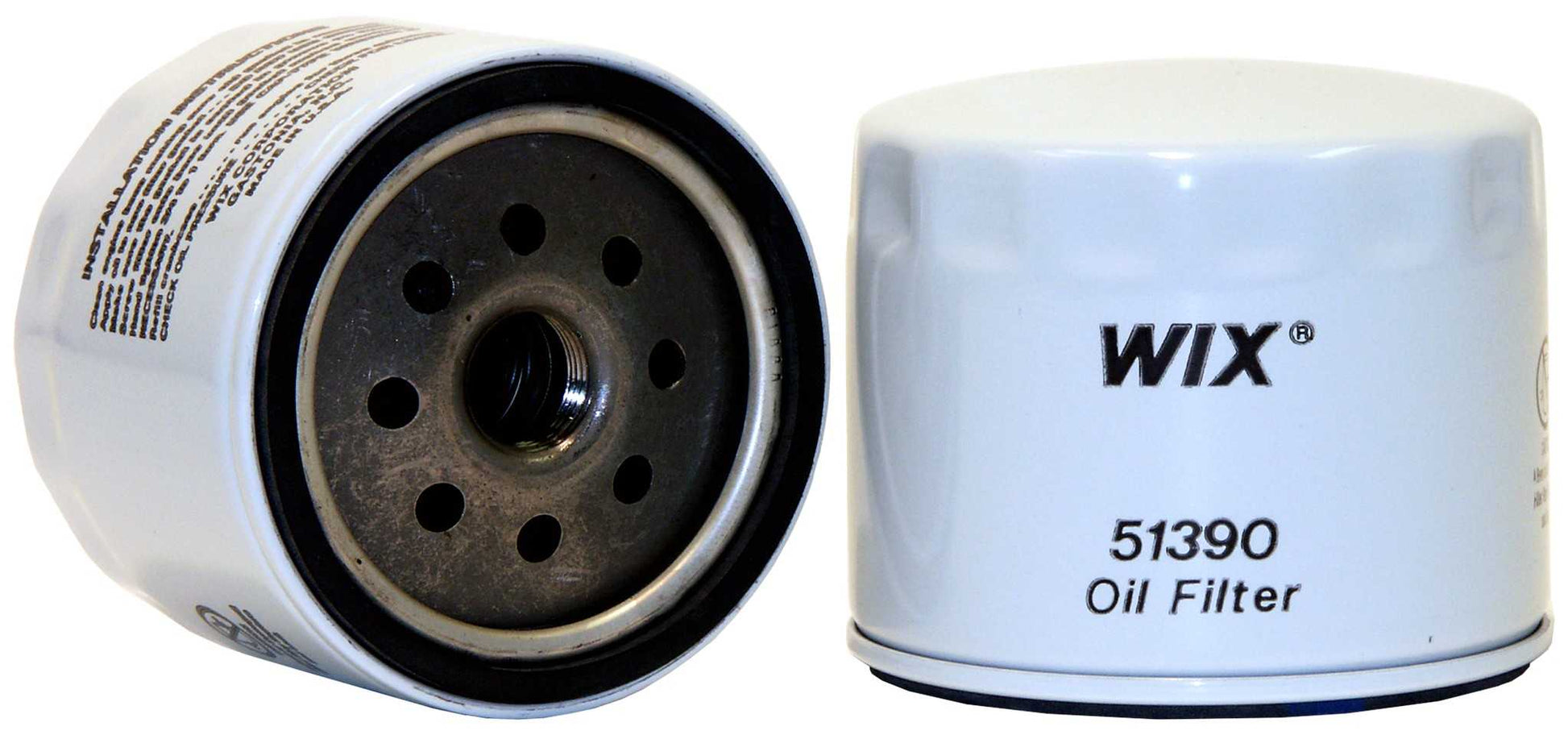 Front View of Engine Oil Filter WIX 51390