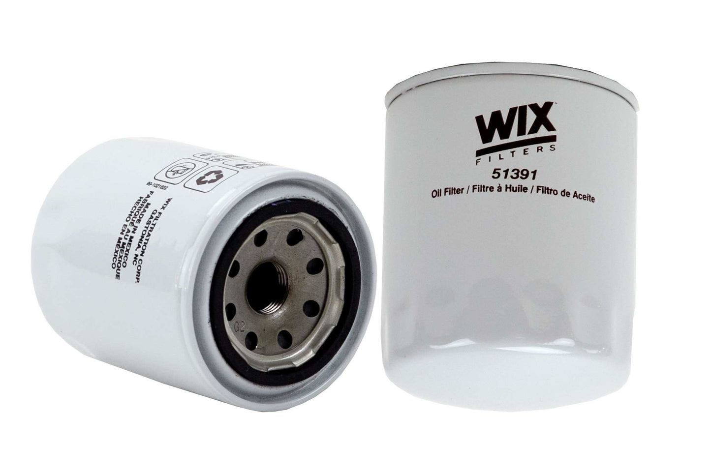 Front View of Engine Oil Filter WIX 51391