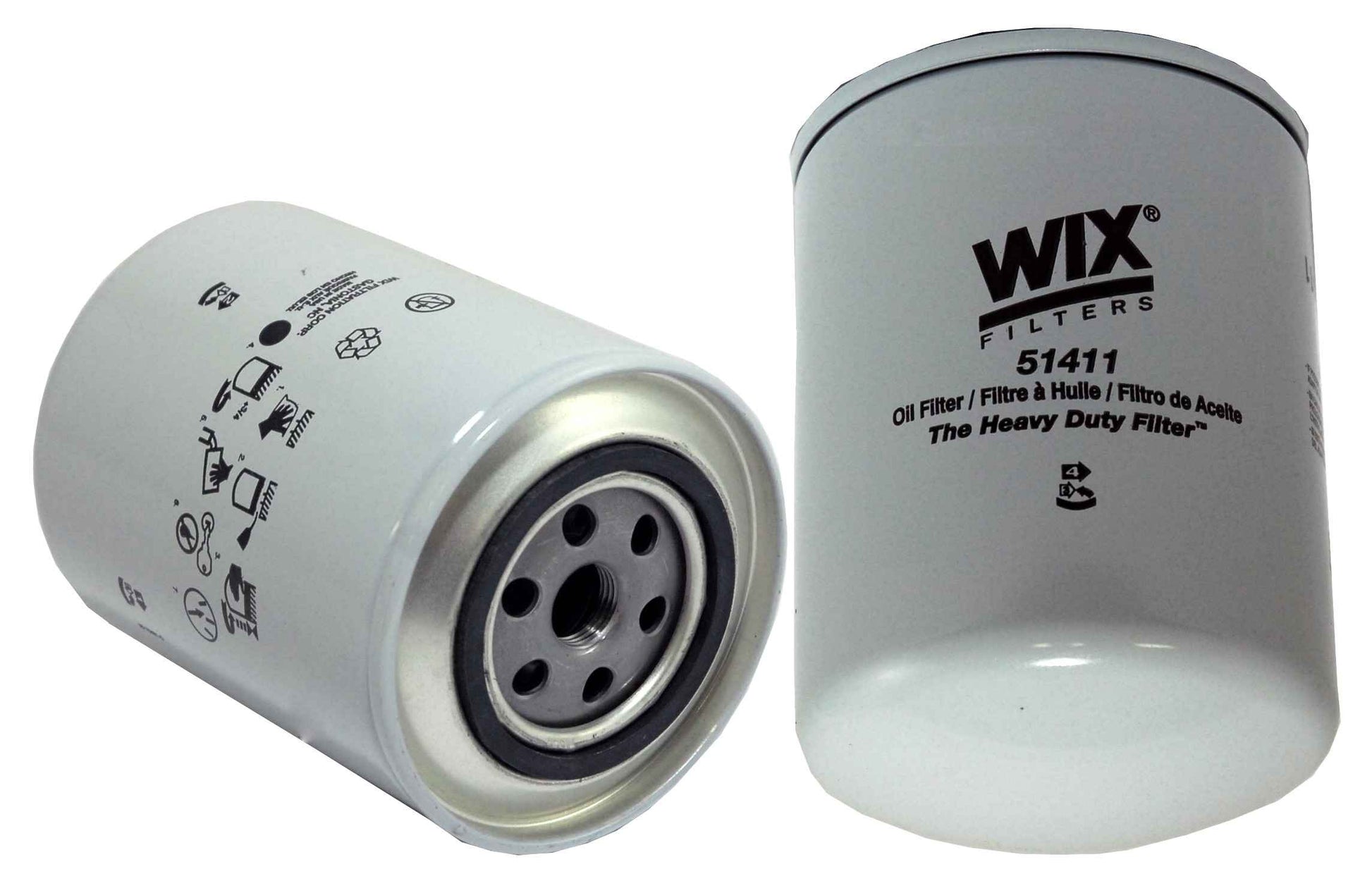 Front View of Engine Oil Filter WIX 51411