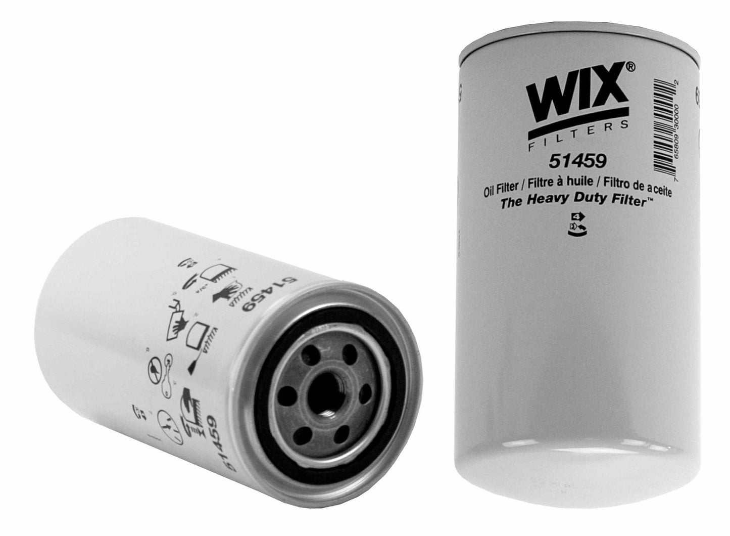 Front View of Engine Oil Filter WIX 51459