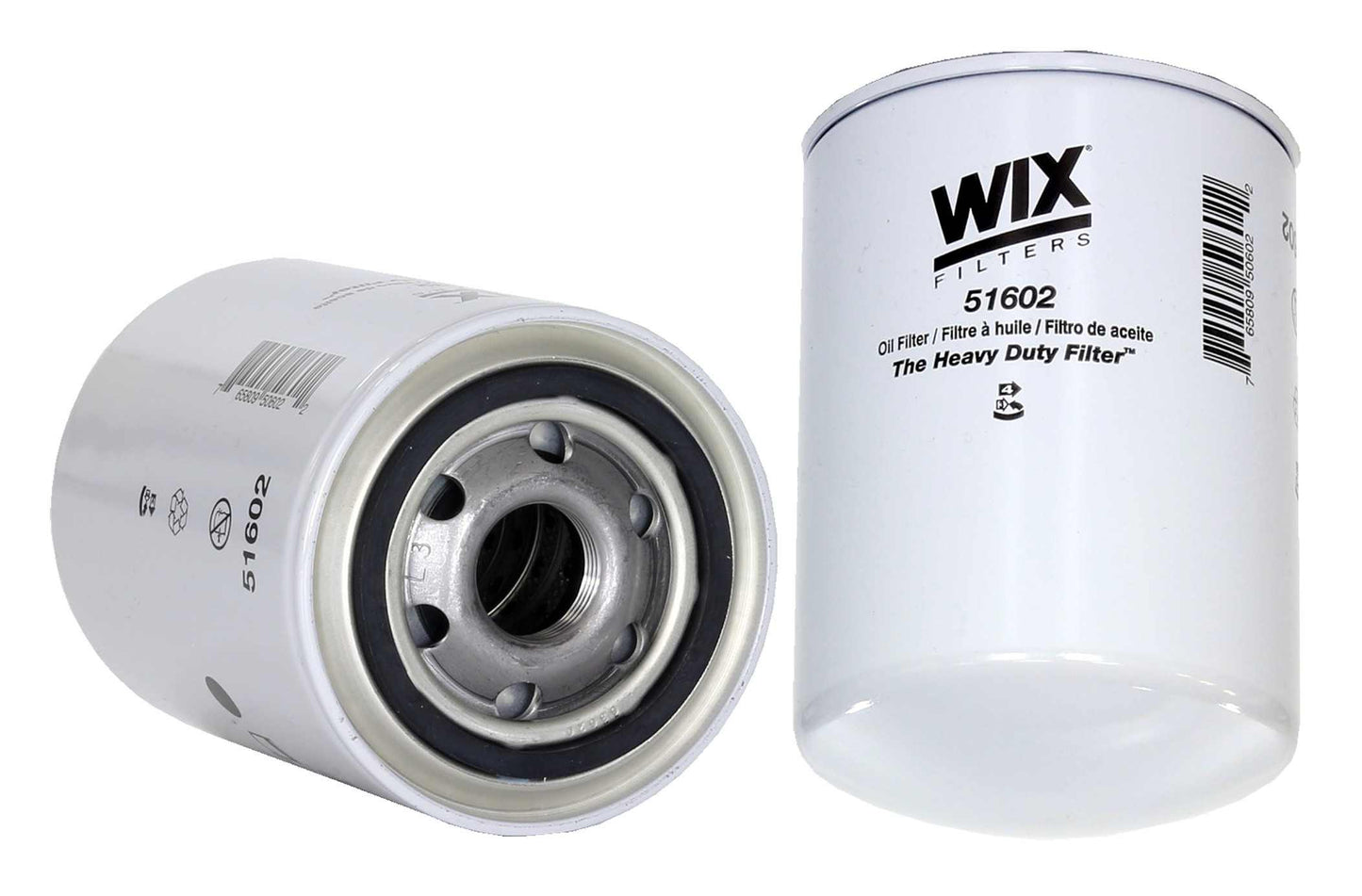 Front View of Engine Oil Filter WIX 51602