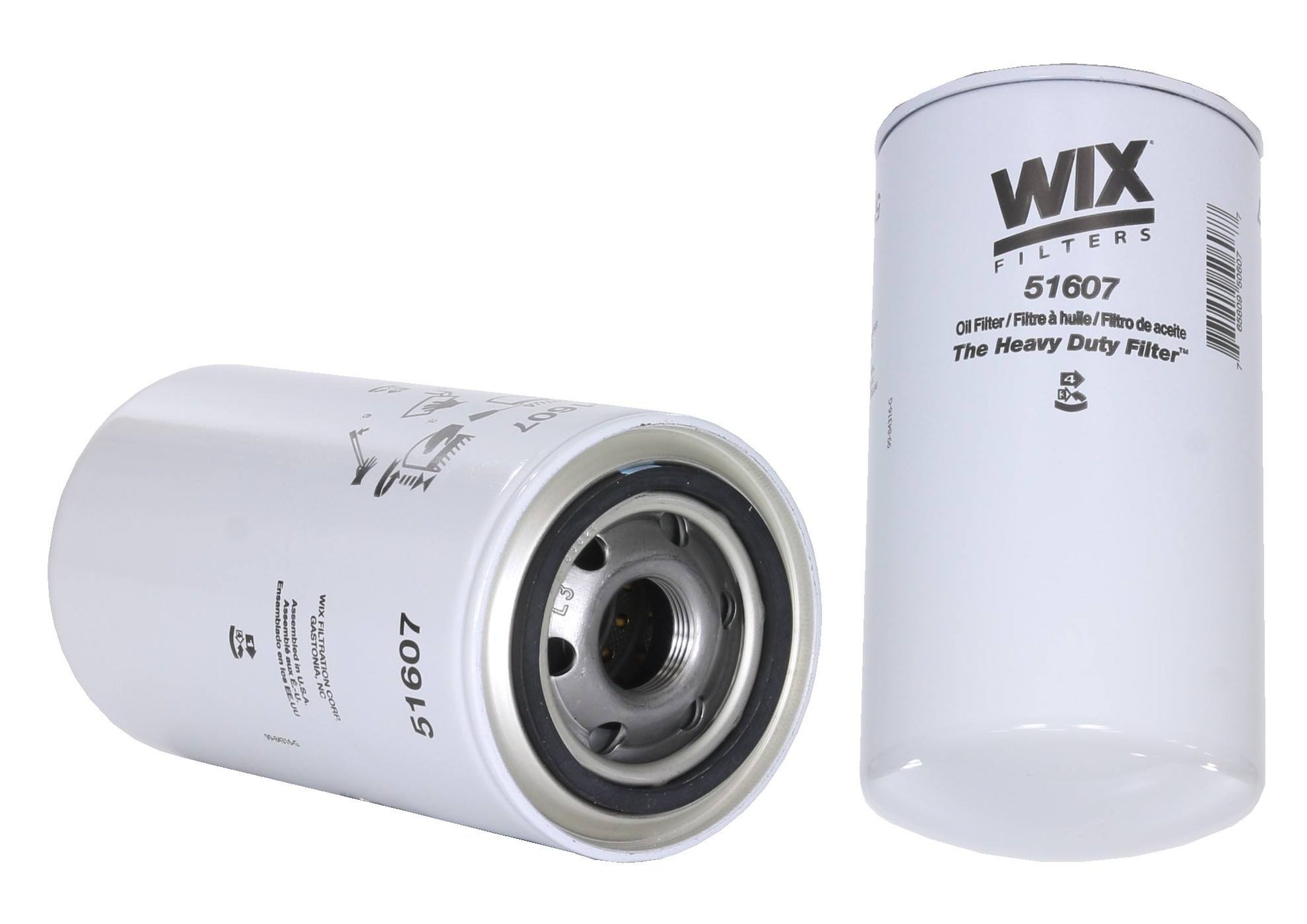 Front View of Engine Oil Filter WIX 51607