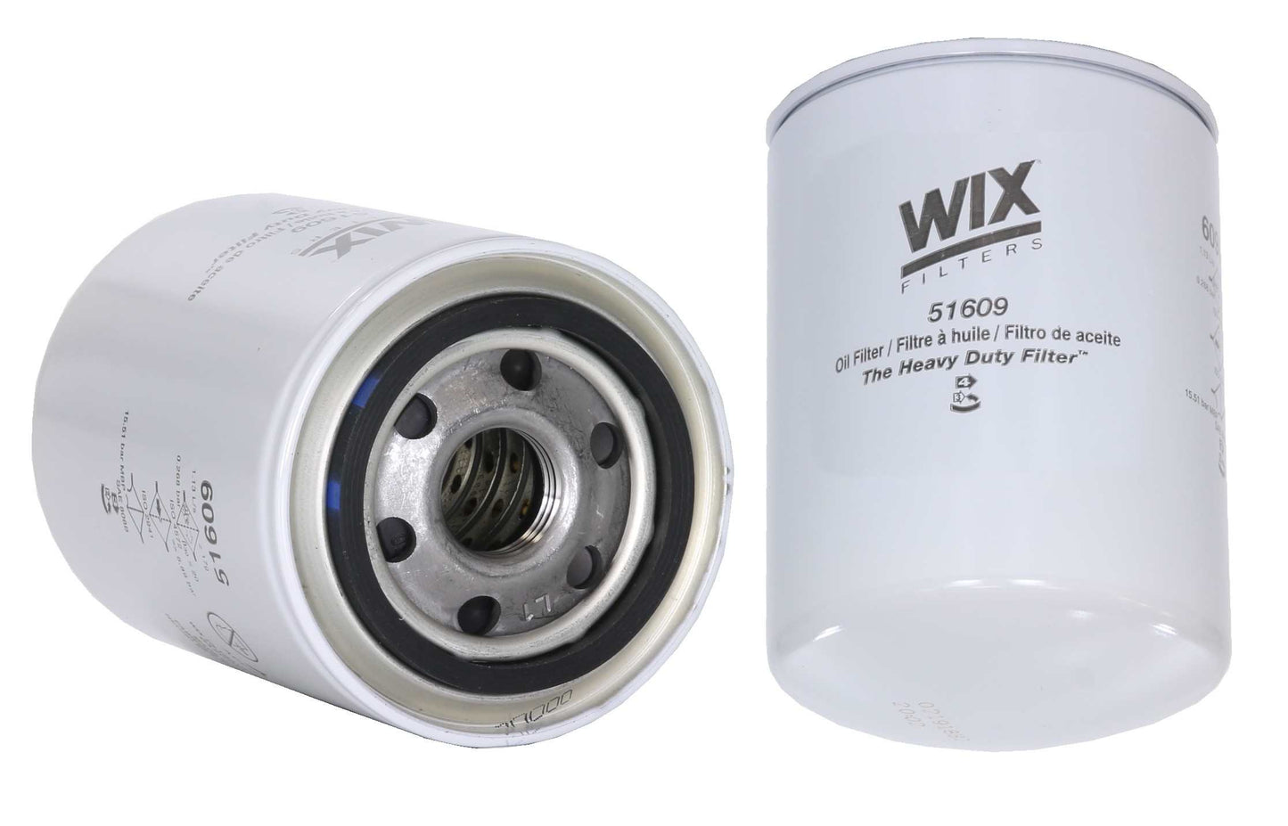 Front View of Engine Oil Filter WIX 51609