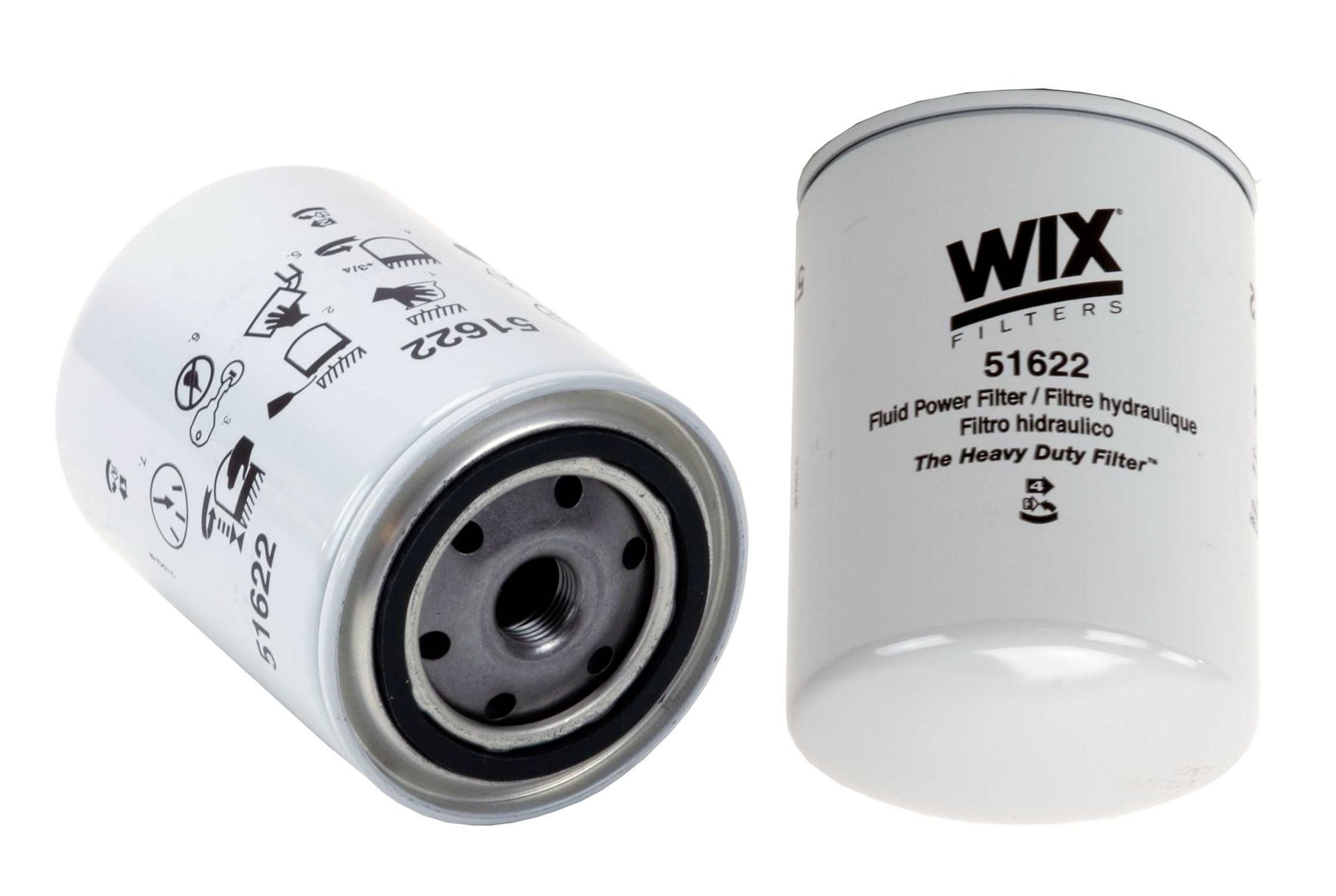 Front View of Engine Oil Filter WIX 51622