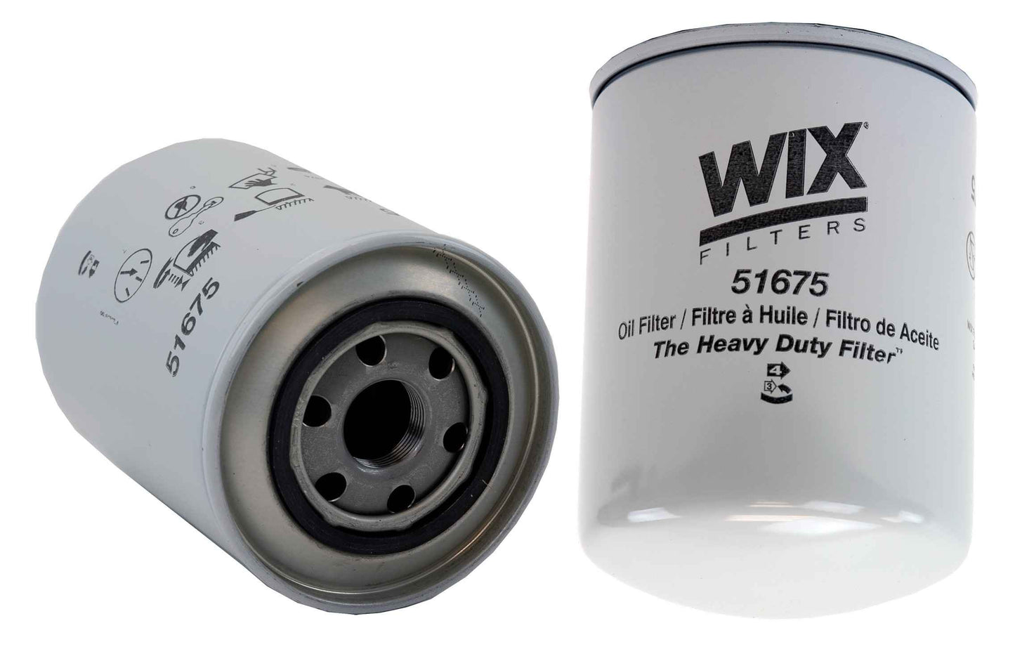 Front View of Engine Oil Filter WIX 51675