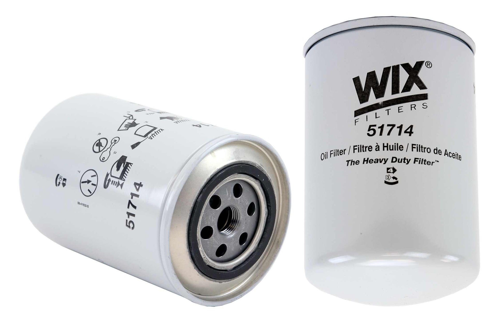 Front View of Engine Oil Filter WIX 51714