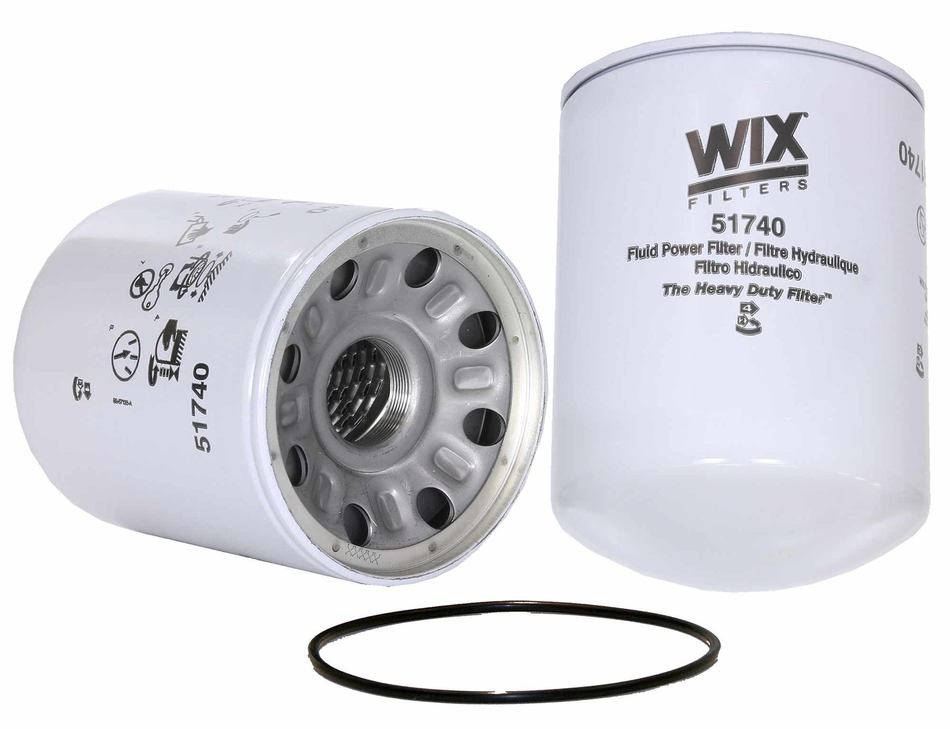 Front View of Transmission Filter Kit WIX 51740