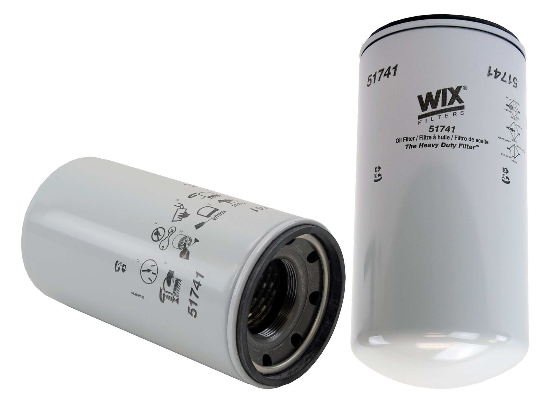 Front View of Engine Oil Filter WIX 51741