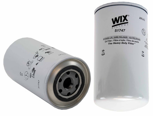 Front View of Engine Oil Filter WIX 51747