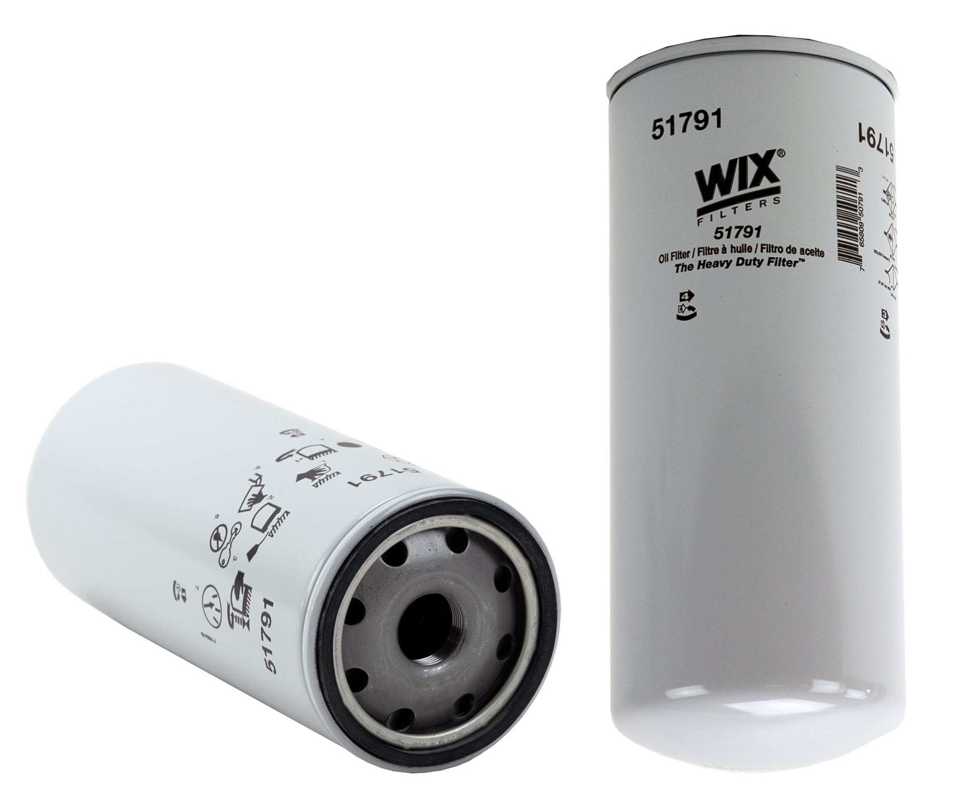 Front View of Engine Oil Filter WIX 51791