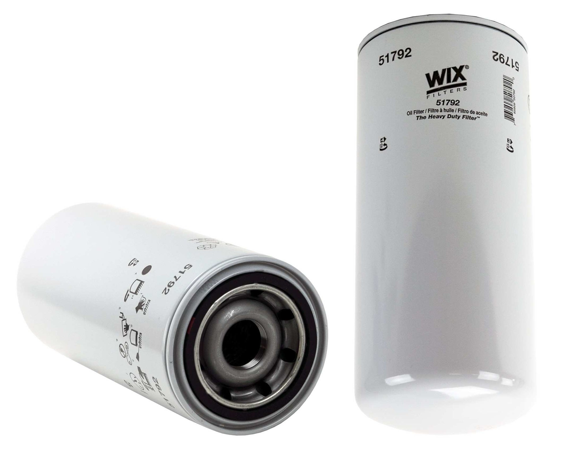 Front View of Engine Oil Filter WIX 51792