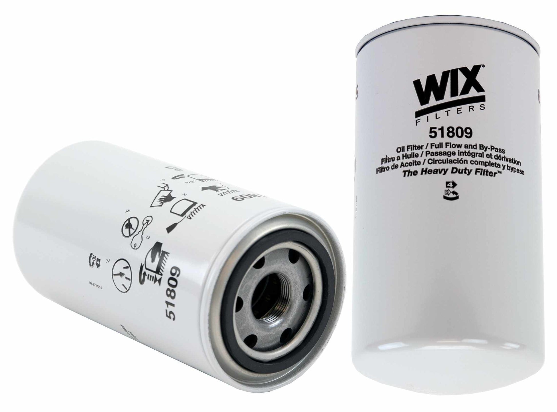 Front View of Engine Oil Filter WIX 51809