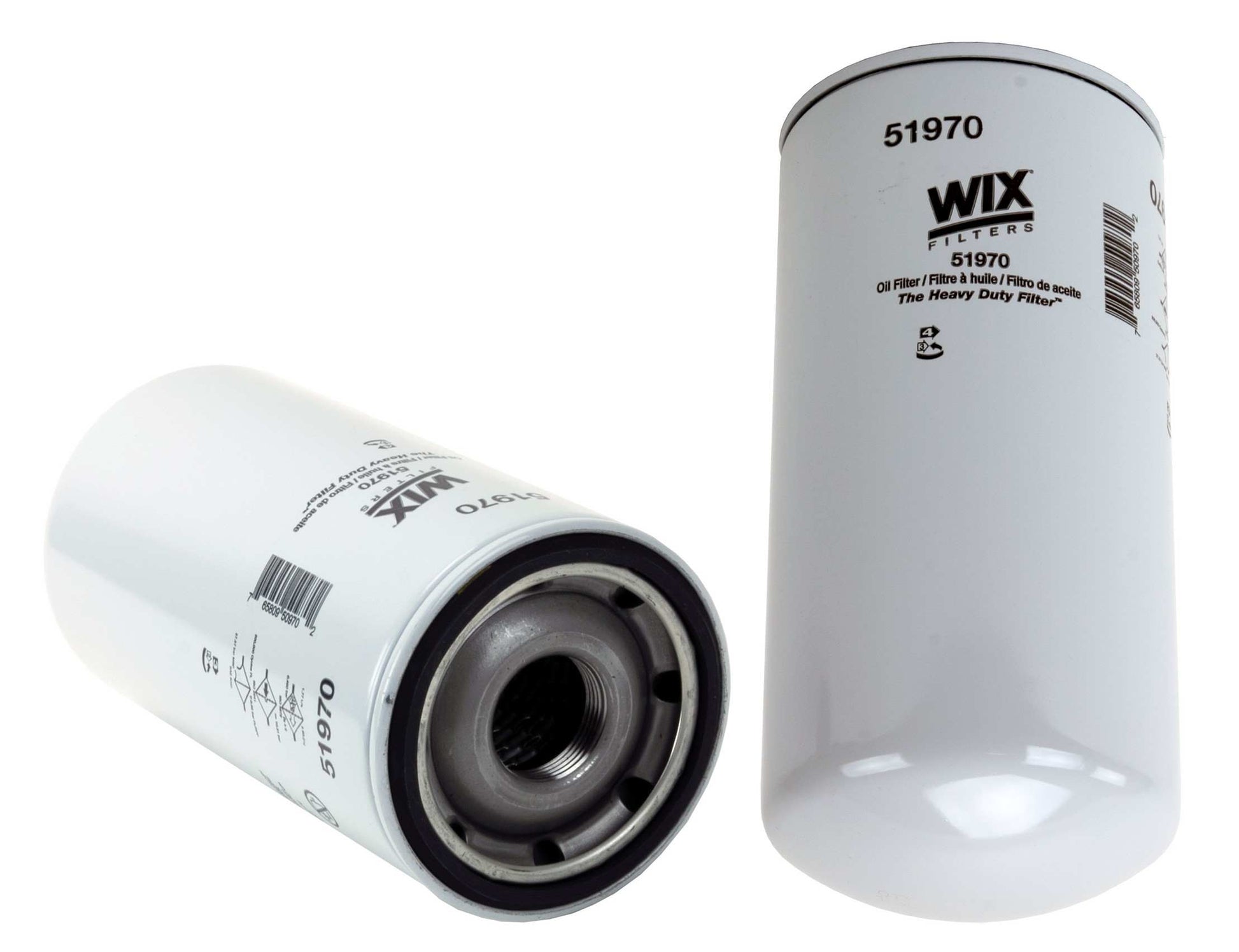 Front View of Engine Oil Filter WIX 51970