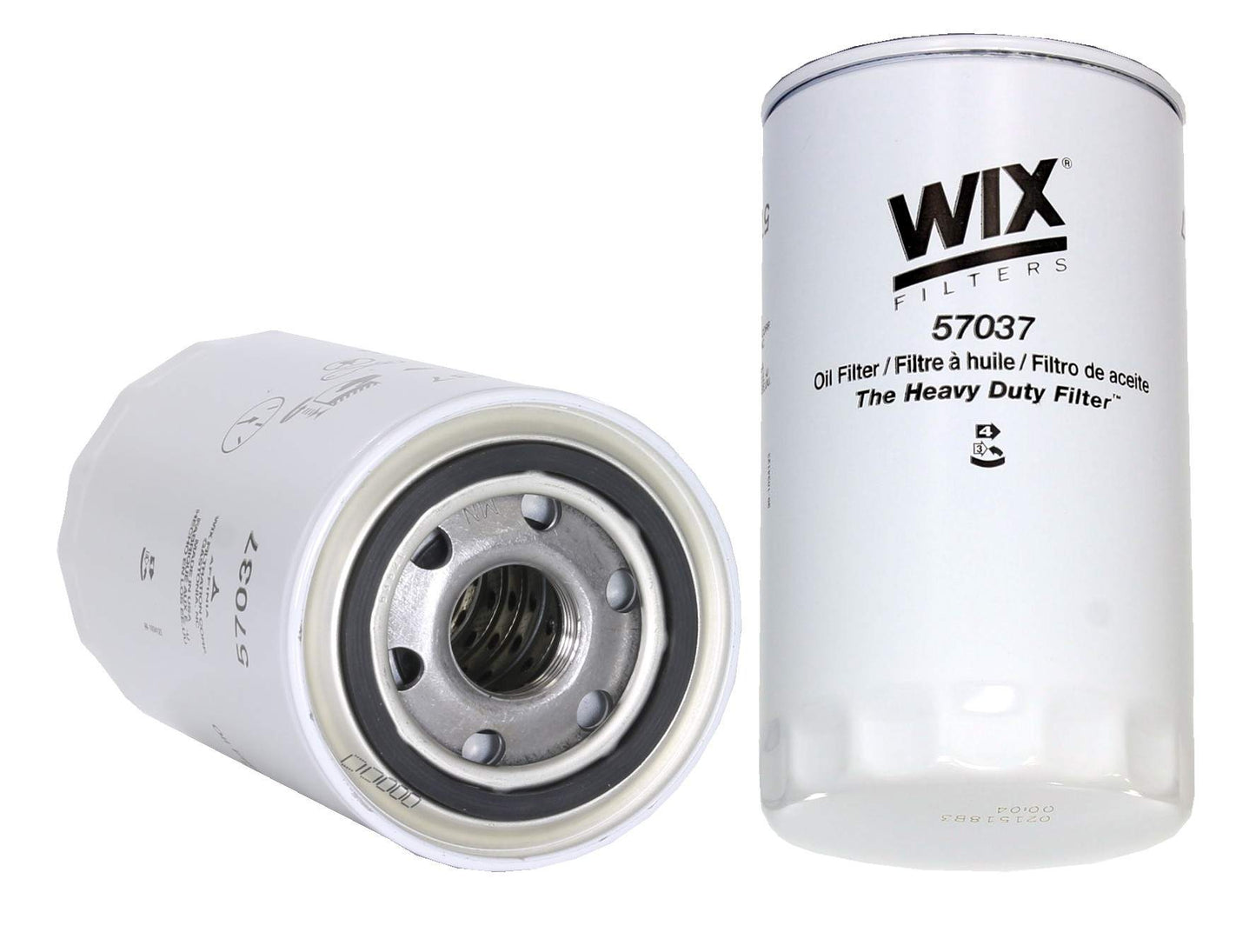 Front View of Engine Oil Filter WIX 57037