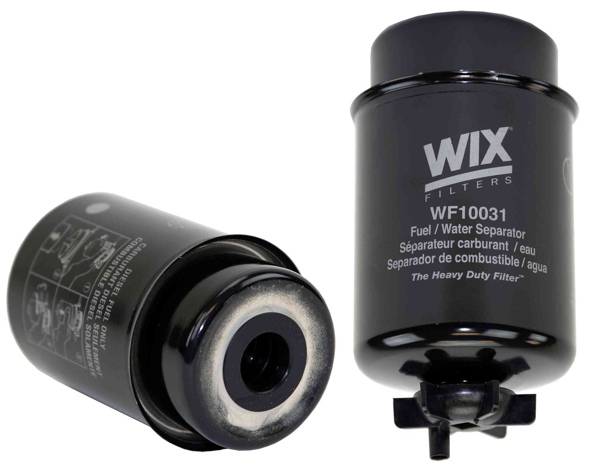 Front View of Fuel Filter and Pressure Regulator Assembly WIX WF10031