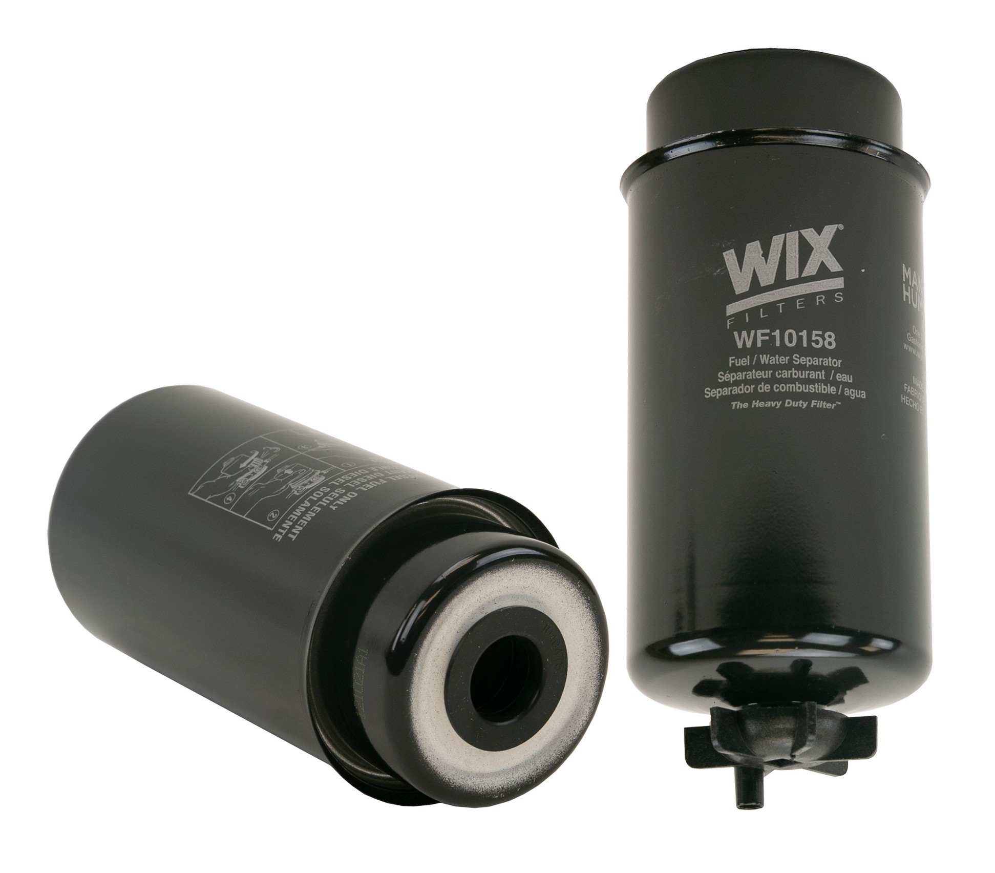 Front View of Fuel Filter and Pressure Regulator Assembly WIX WF10158