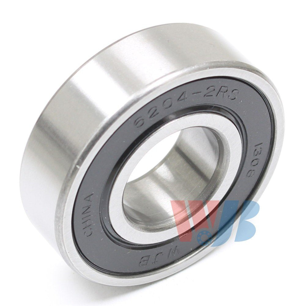 Front View of Rear Wheel Bearing WJB RB6204-2RS