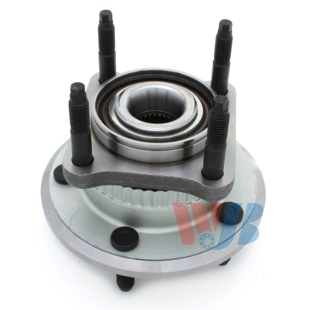 Front View of Rear Wheel Bearing and Hub Assembly WJB WA512302