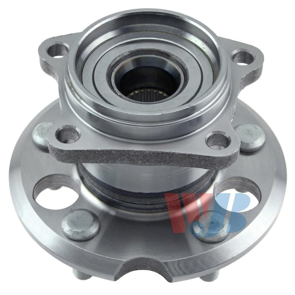 Front View of Rear Wheel Bearing and Hub Assembly WJB WA512338