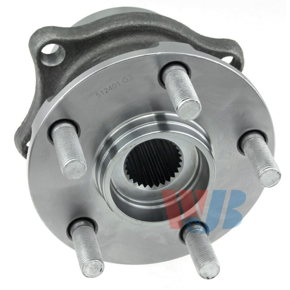 Back View of Rear Wheel Bearing and Hub Assembly WJB WA512401