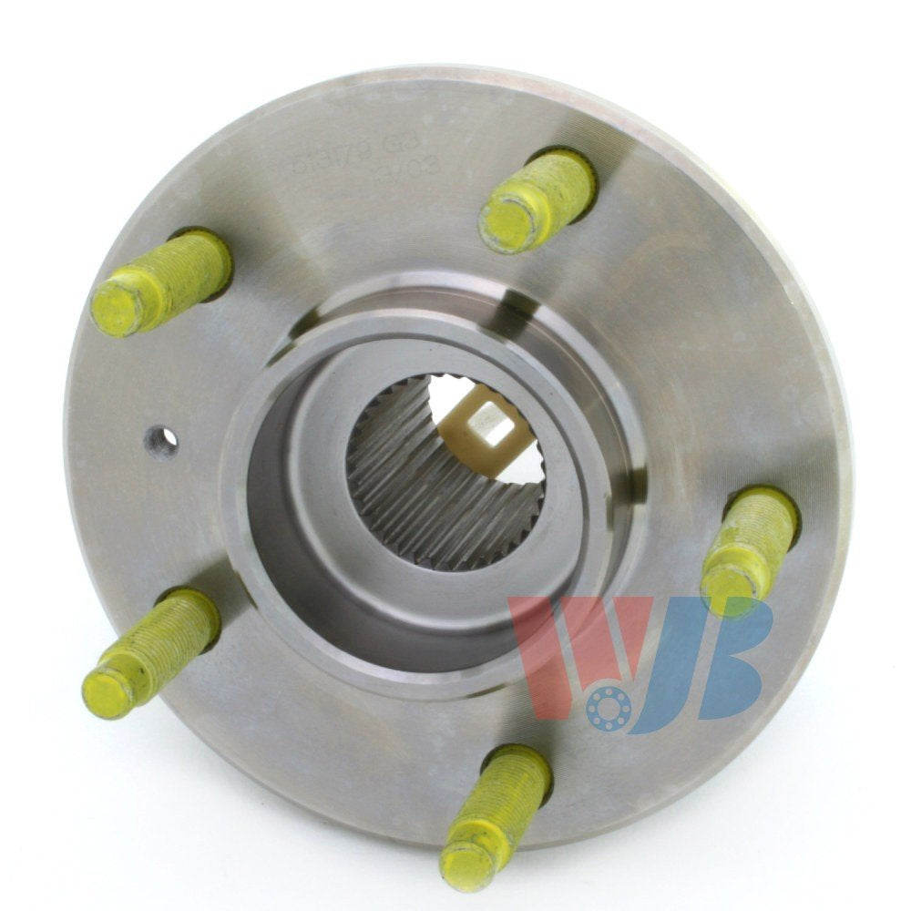 Back View of Front Wheel Bearing and Hub Assembly WJB WA513179