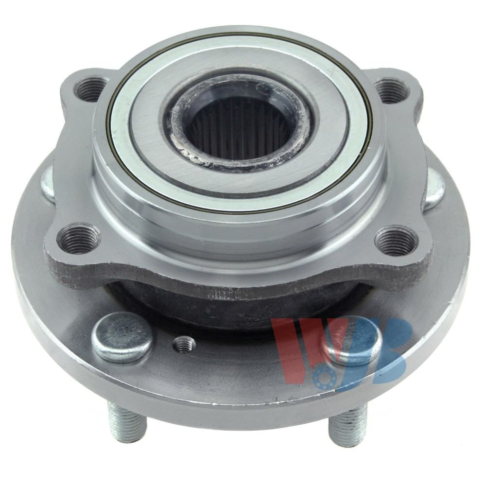 Front View of Front Wheel Bearing and Hub Assembly WJB WA513219