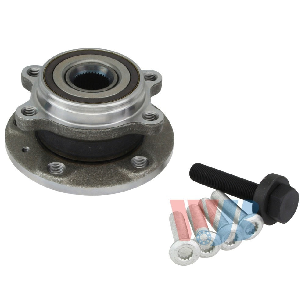 Front View of Front Wheel Bearing and Hub Assembly WJB WA513253