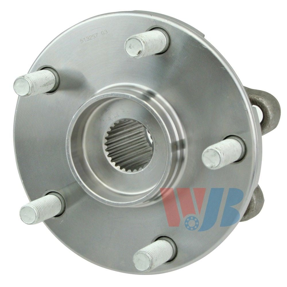 Back View of Front Wheel Bearing and Hub Assembly WJB WA513257