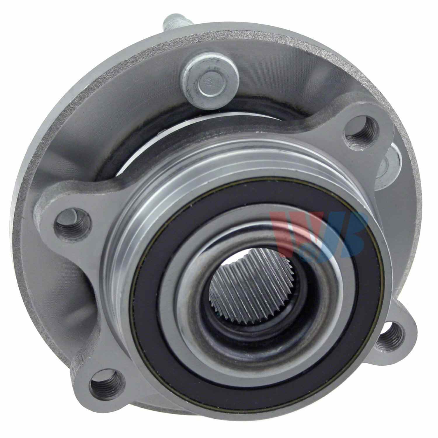 Front View of Rear Wheel Bearing and Hub Assembly WJB WA513275