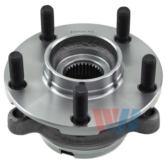 Back View of Front Wheel Bearing and Hub Assembly WJB WA513296