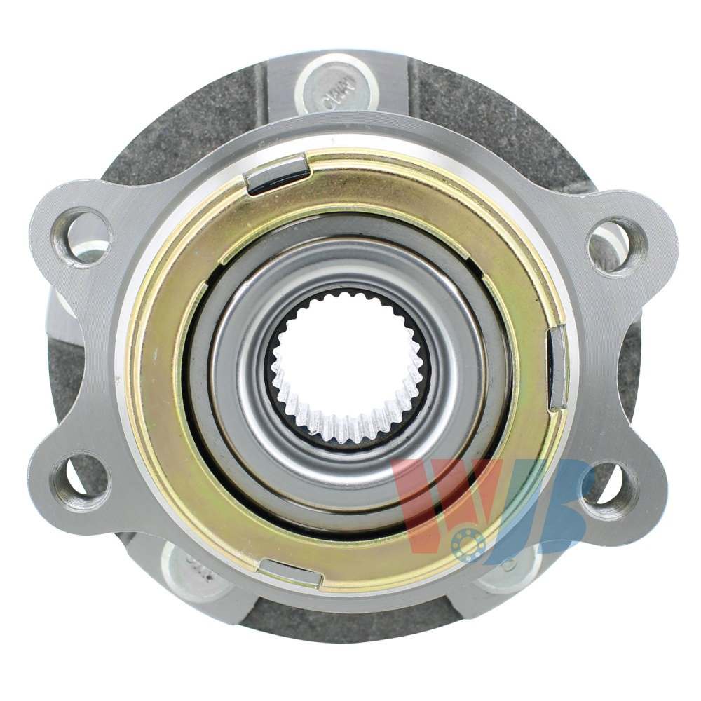 Front View of Front Wheel Bearing and Hub Assembly WJB WA513310HD