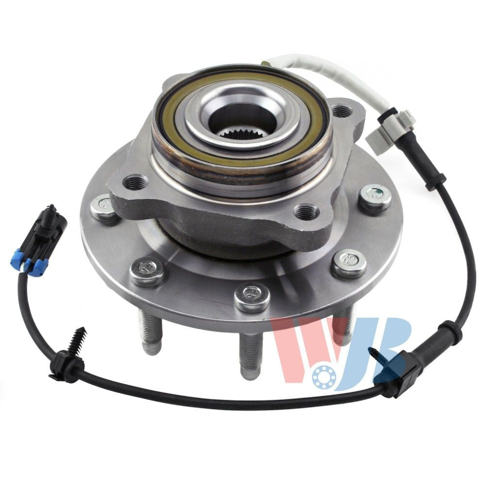 Front View of Front Wheel Bearing and Hub Assembly WJB WA515058HD