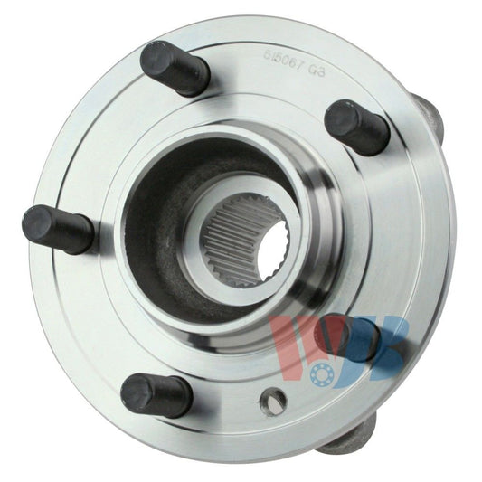 Back View of Front Wheel Bearing and Hub Assembly WJB WA515067