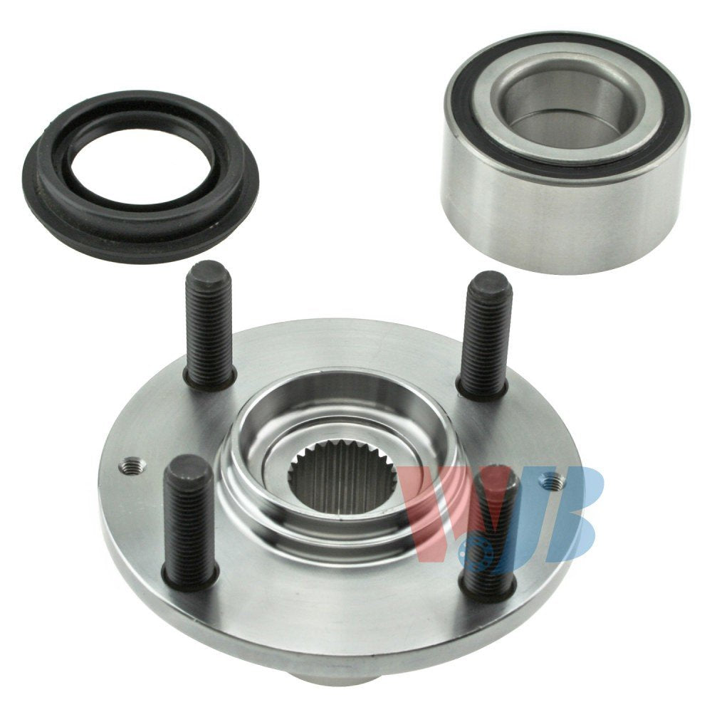 Back View of Front Wheel Hub Repair Kit WJB WA518505