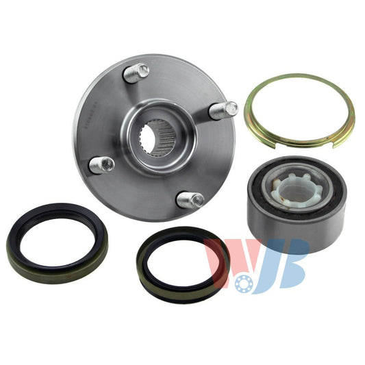 Back View of Front Wheel Hub Repair Kit WJB WA518507