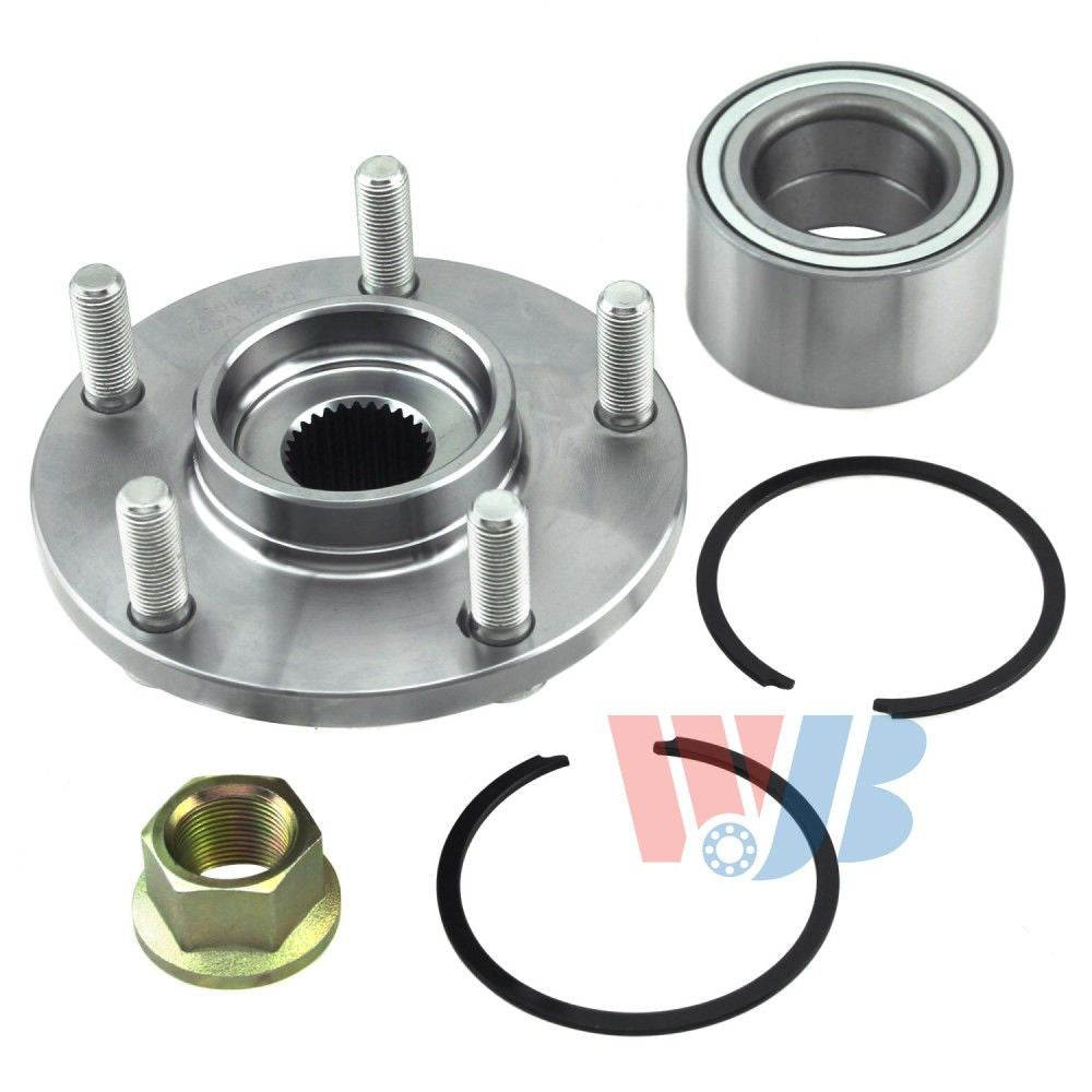 Back View of Front Wheel Hub Repair Kit WJB WA518516