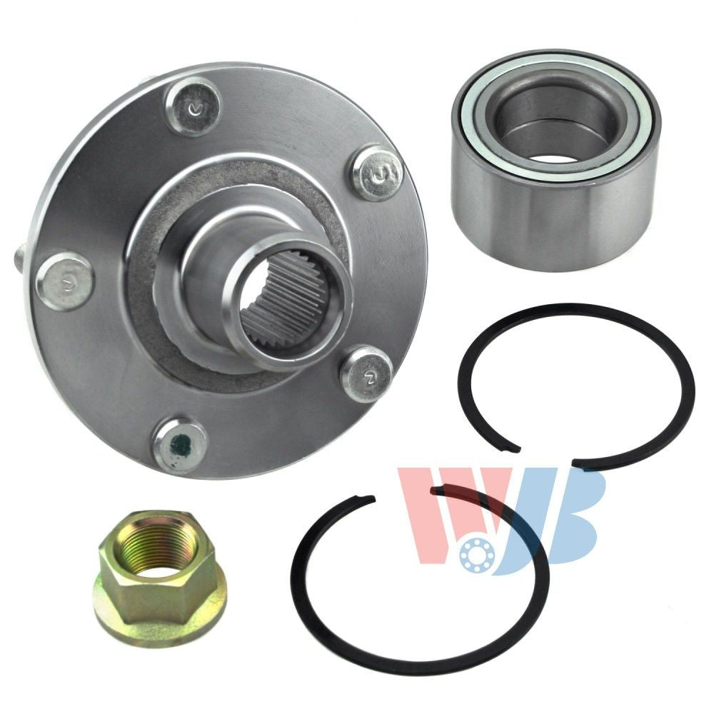 Front View of Front Wheel Hub Repair Kit WJB WA518516