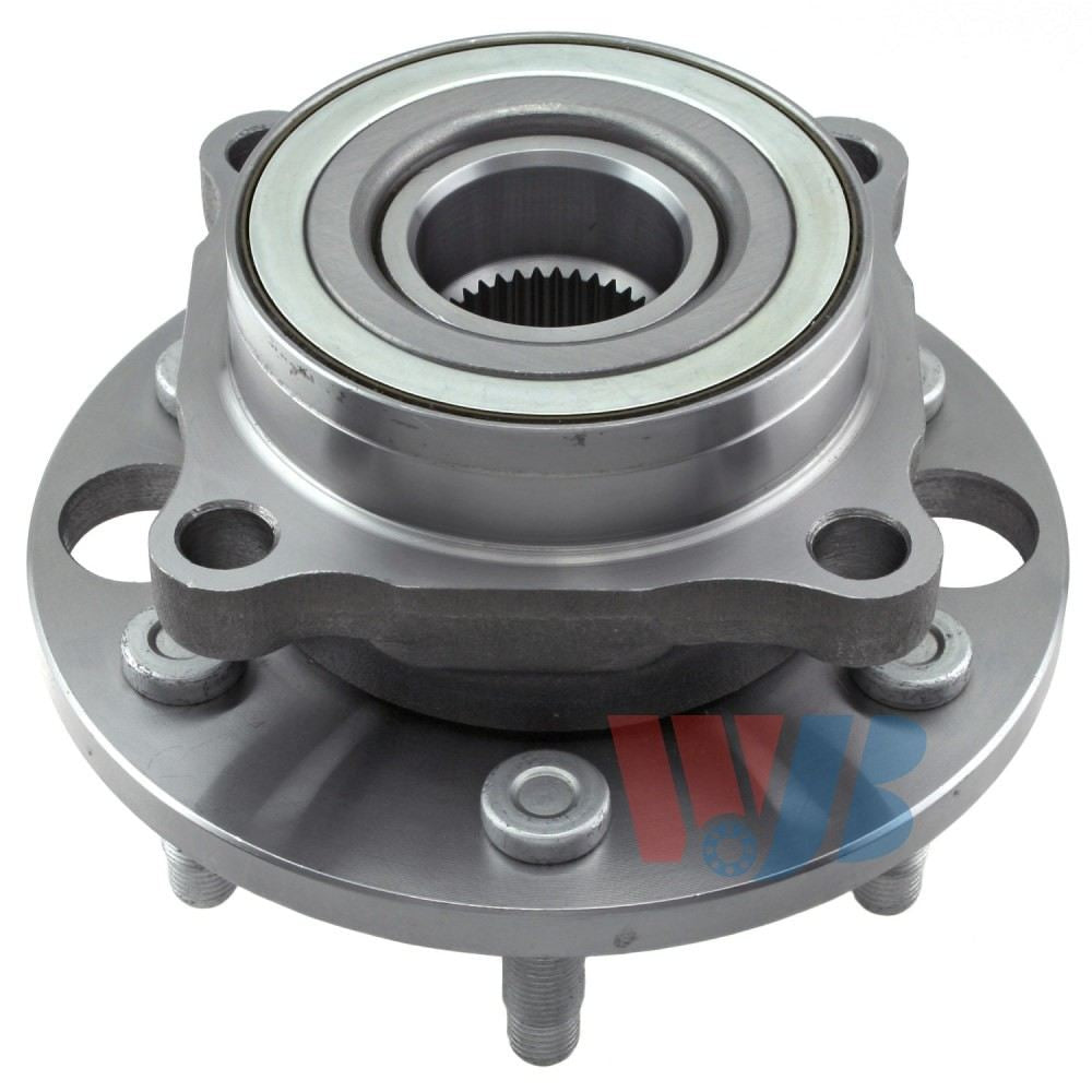 Front View of Rear Wheel Bearing and Hub Assembly WJB WA541005