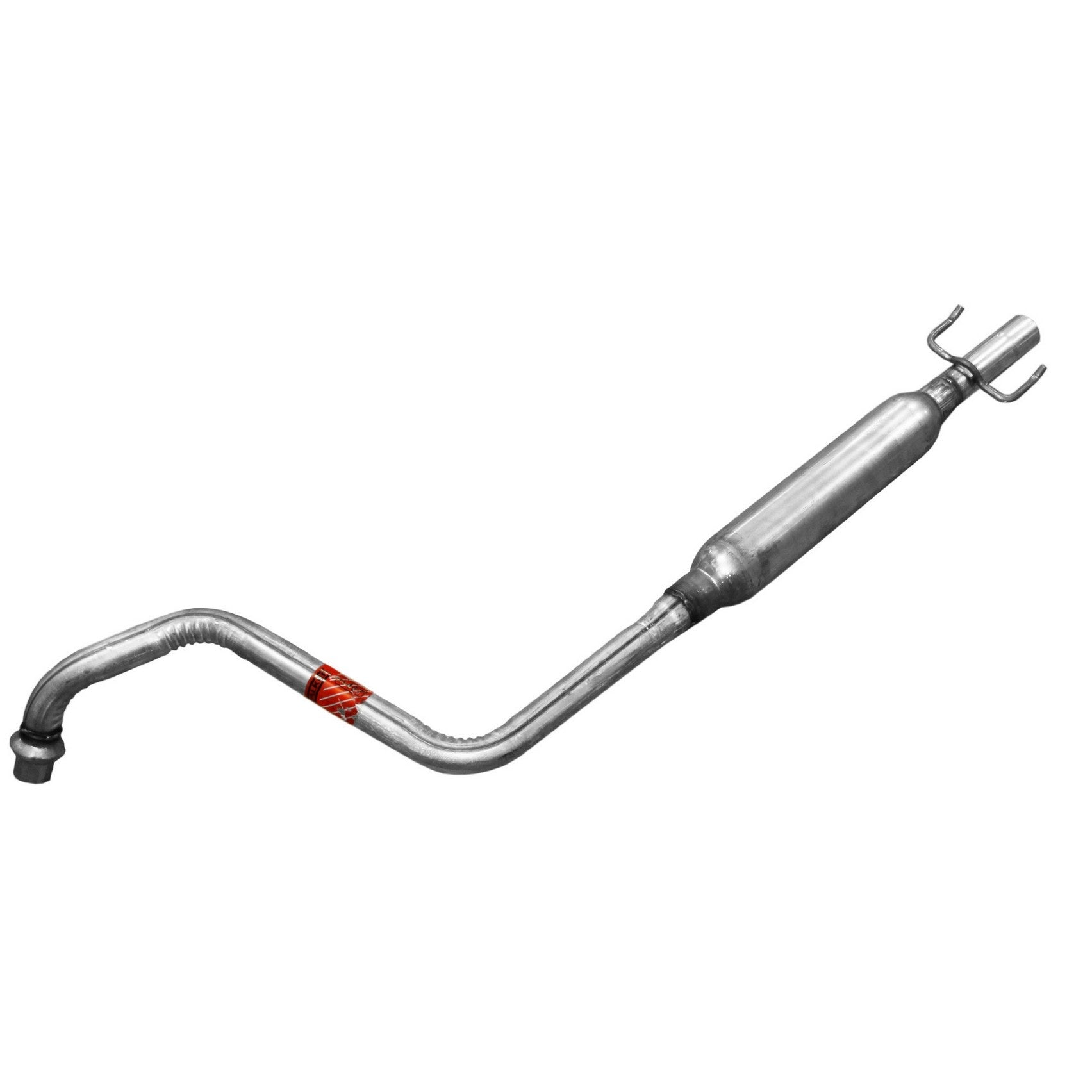 Front View of Exhaust Resonator and Pipe Assembly WALKER 55467