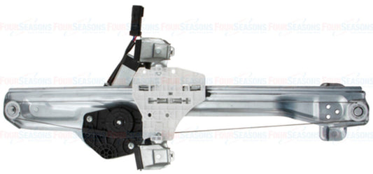 Angle View of Rear Left Power Window Motor and Regulator Assembly ACI 382402