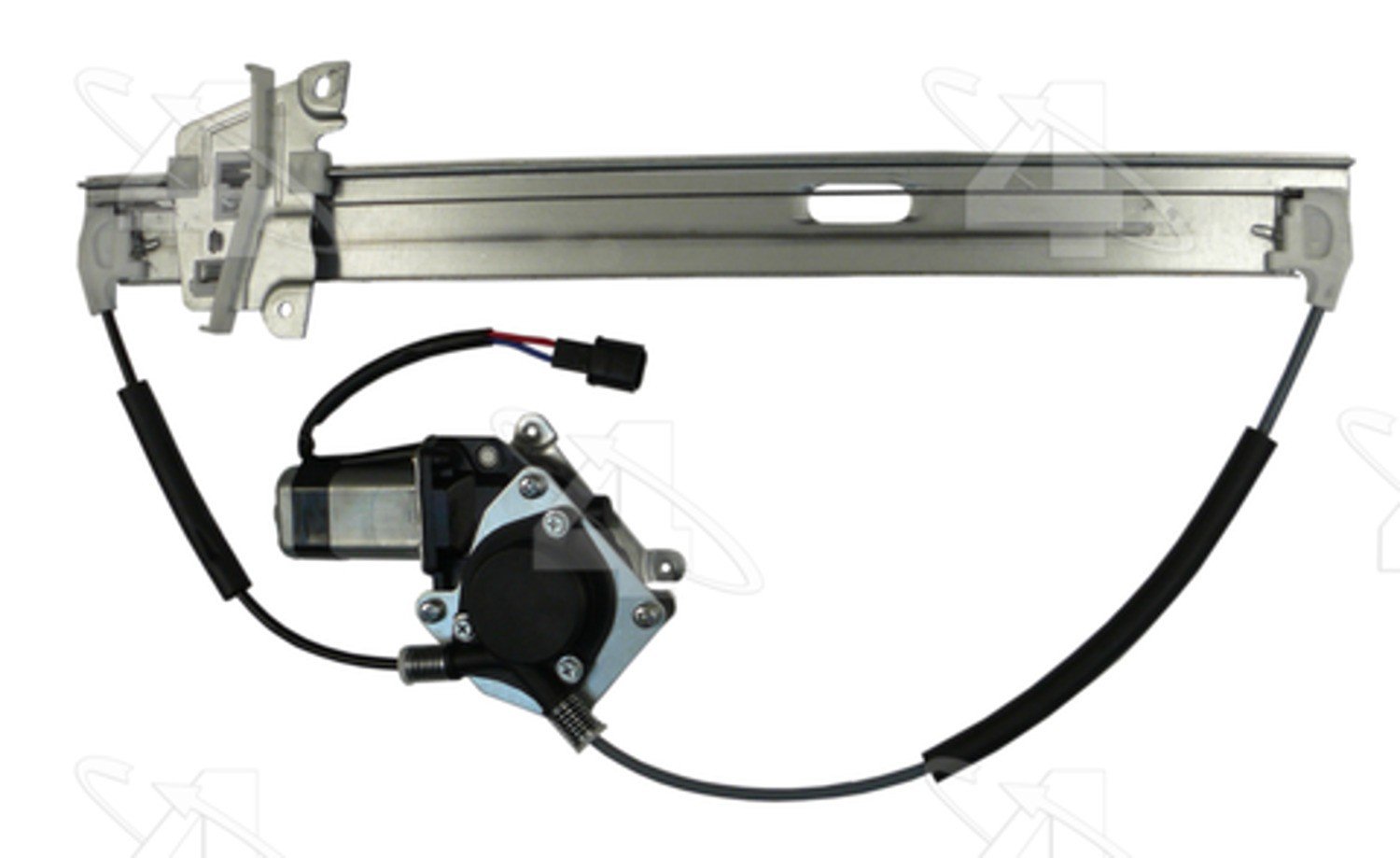 Front View of Front Right Power Window Motor and Regulator Assembly ACI 383307