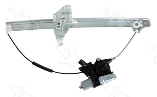 Angle View of Front Right Power Window Motor and Regulator Assembly ACI 383421