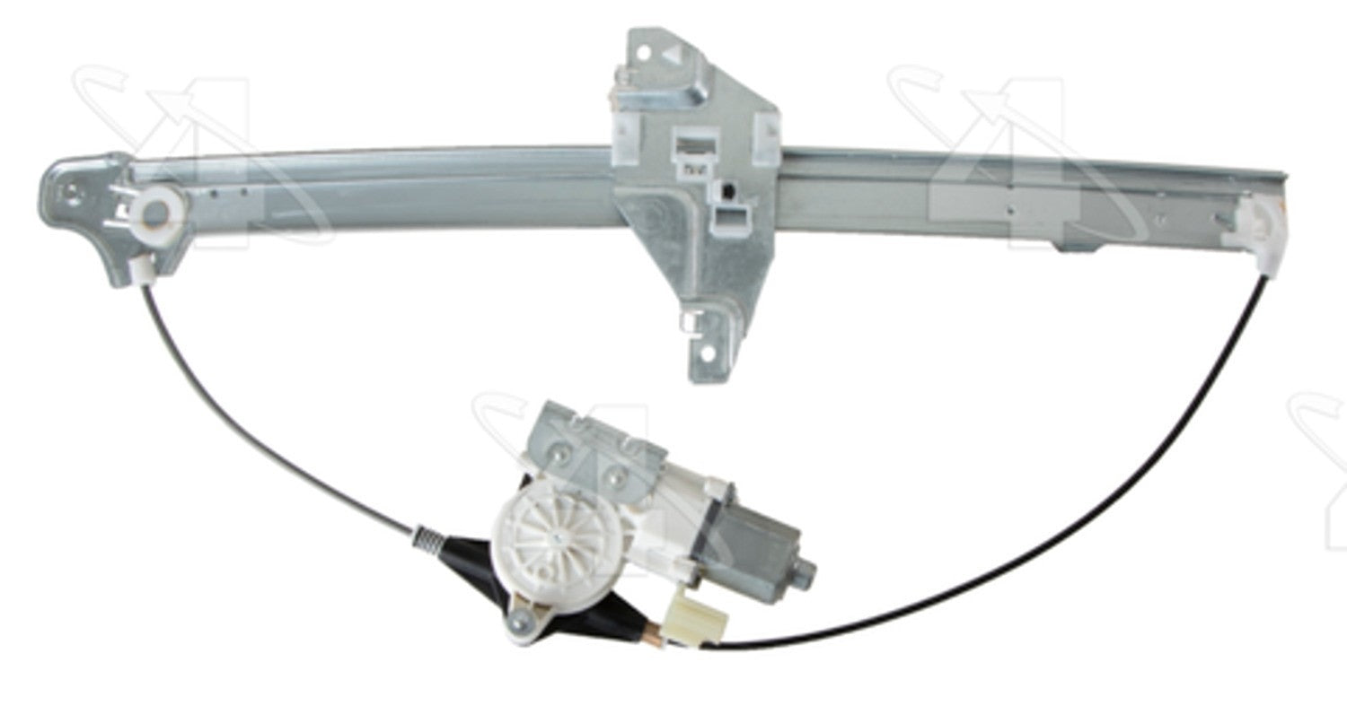 Angle View of Rear Left Power Window Motor and Regulator Assembly ACI 383422