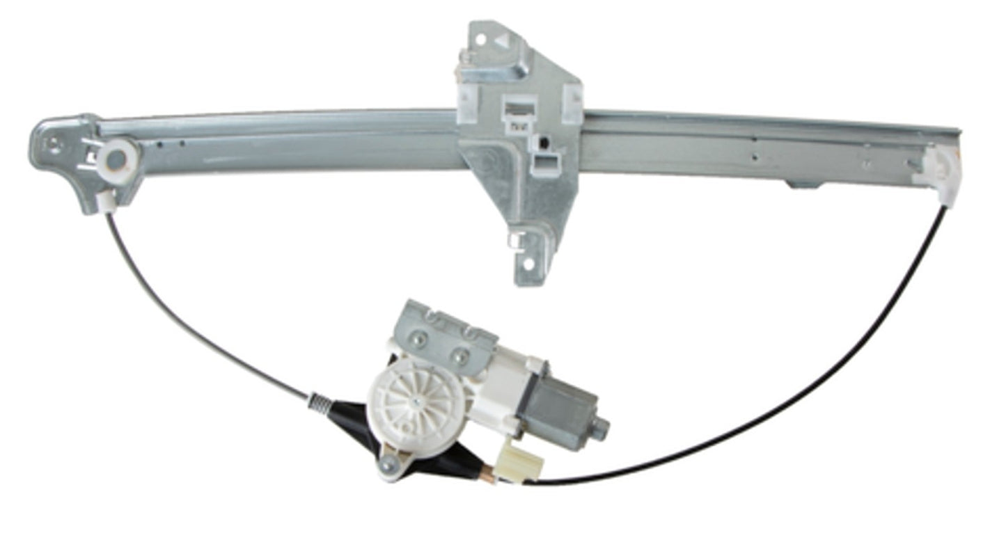 Front View of Rear Left Power Window Motor and Regulator Assembly ACI 383422